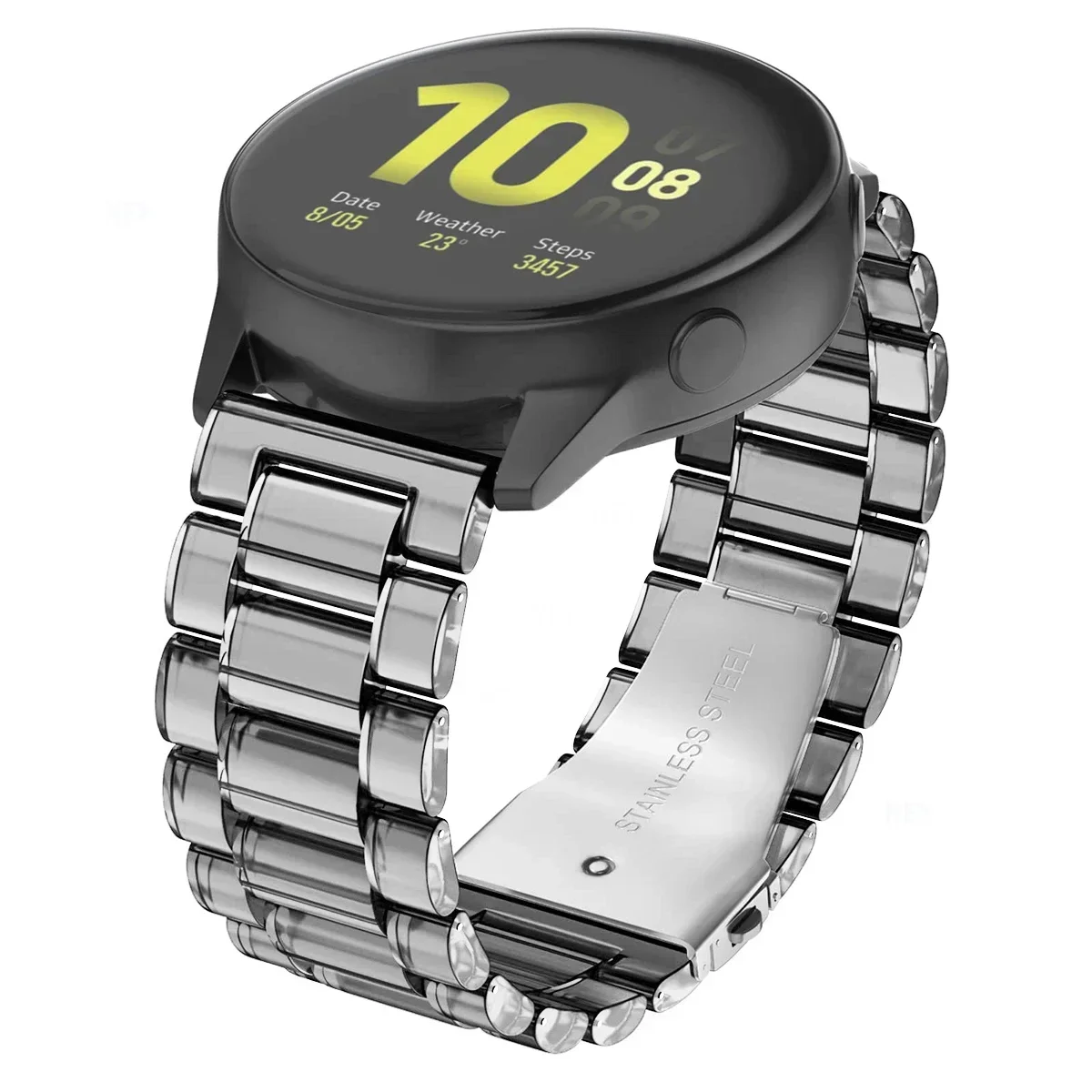 20 مللي متر/22 مللي متر حزام شفاف لساعة سامسونج جالاكسي 7/6/5/برو/4/كلاسيكي/أكتيف 2 سوار ربط قابل للإزالة هواوي gt 3-pro-4 الفرقة