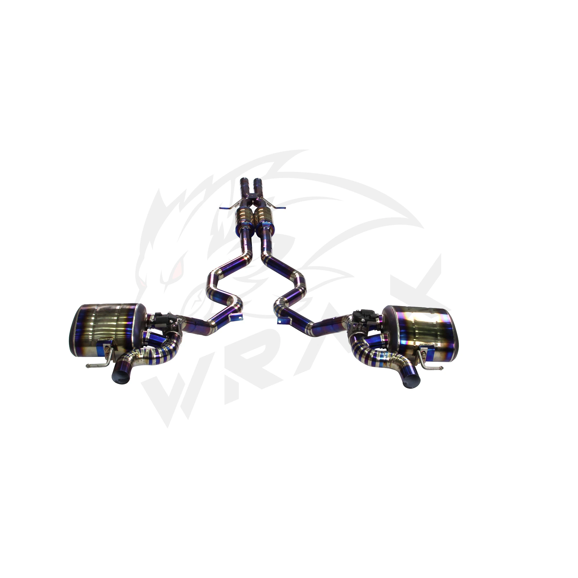 

Valved Titanium Catback Exhaust for Range Rover Sport 2014-2021 | Blue-Burnt Tips | Performance Muffler with Adjustable Valve |