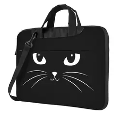 Cute Black Cat Laptop Bag Protective Case Computer Bag 13 14 15.6 Inch Crossbody Laptop Pouch For Macbook Pro Air