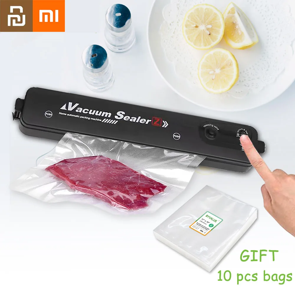 Xiaomi Newest Vacuum Sealer Sealing Packaging Machine Home Kitchen Food Storage Small Sealing Machine Household Tools Youpin Mi