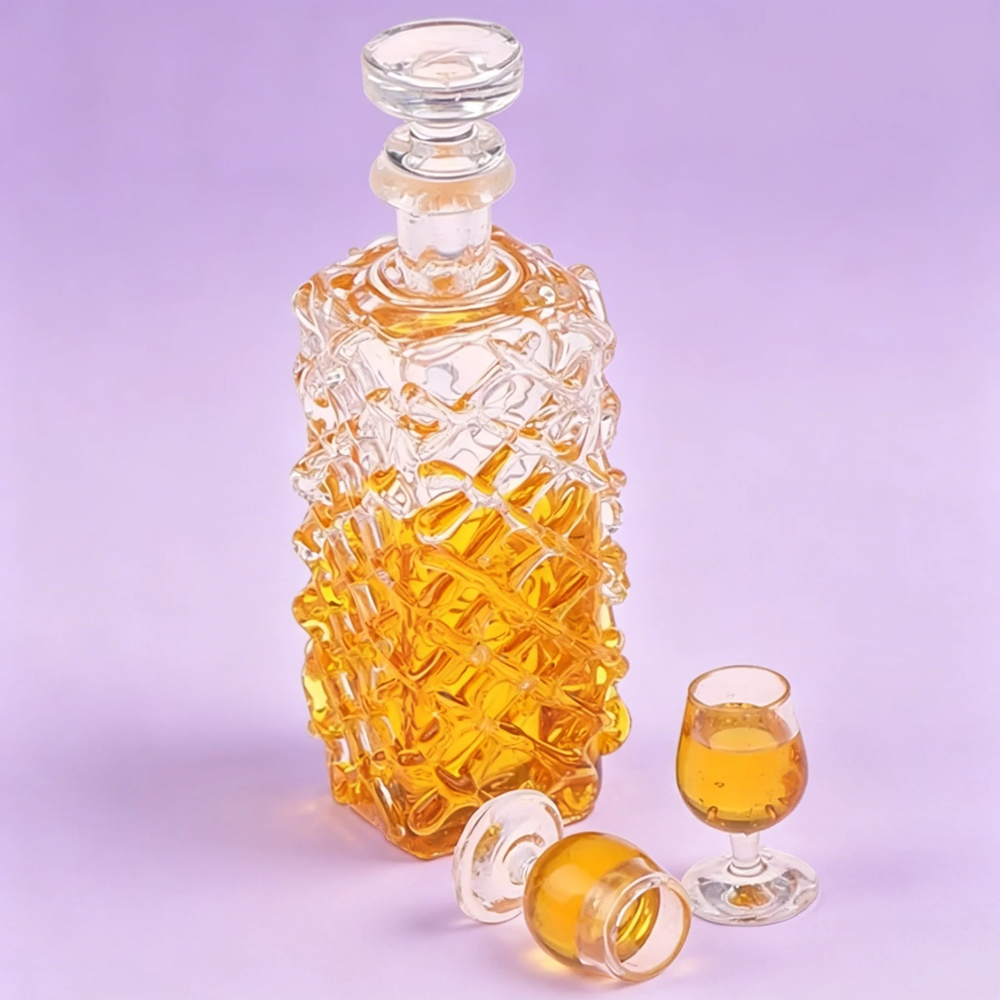 1 Set Dollhouse Miniature Resin Wine Bottle Combination Set, Simulated Drink Model Scene Layout Props Accessories