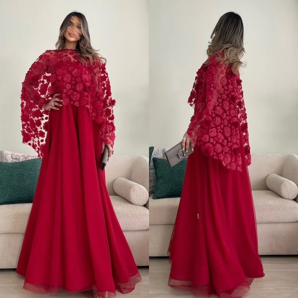 

Customized Intricate Fashion Chiffon Pleat Ruched Pearl A-line High Collar Long Dresses Evening Dresses Sizes Available Formal