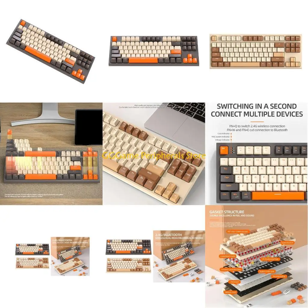 

U55B Mechanical Keyboards Keys PBT Keycap Game Keyboards for Laptops Gamers