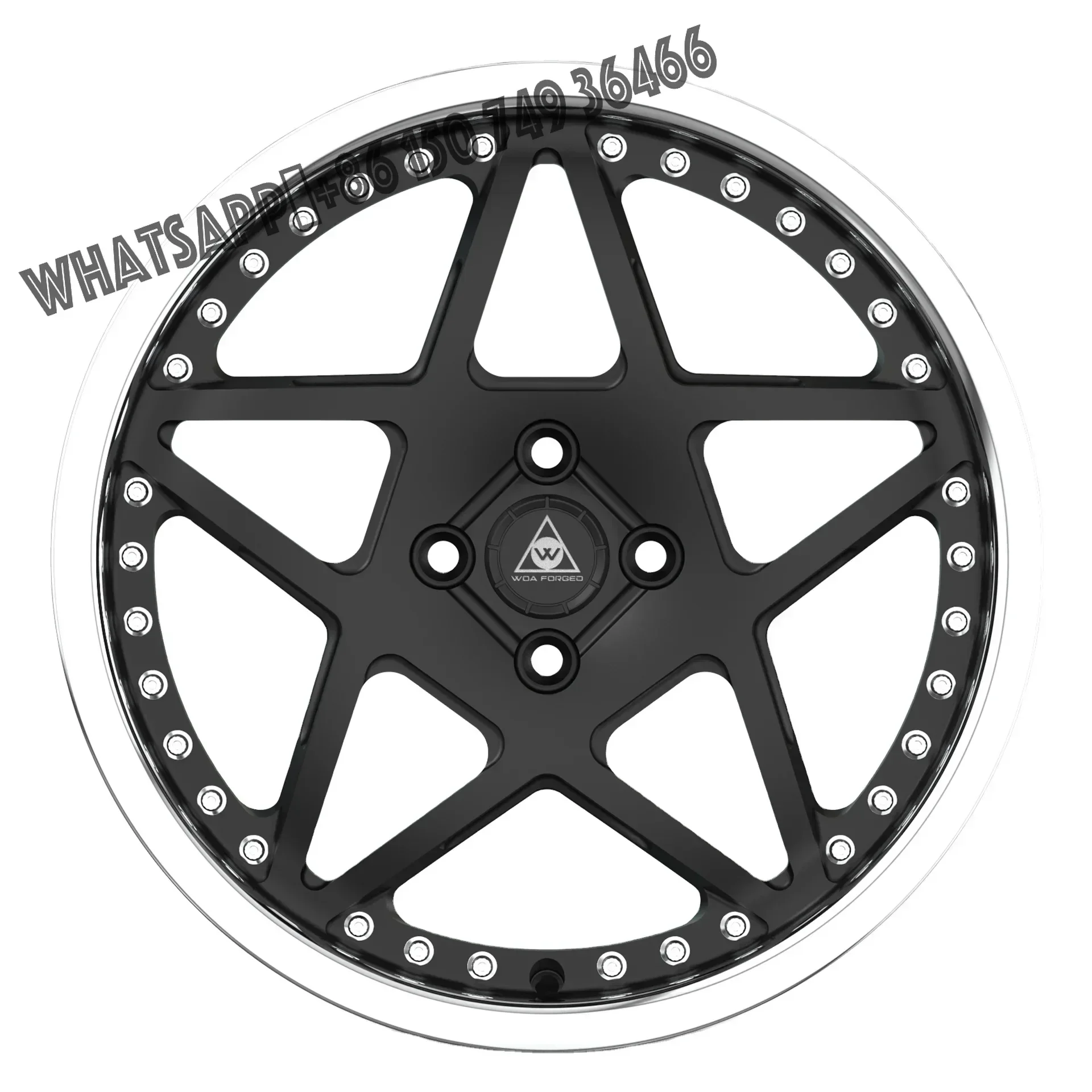 6061-T6 Wheels Car Alloy Wheels 18 19 20 Inch 5x120 Pentagram Fit for Australia Market Deep Lip Black Deep Dish Mag Wheel