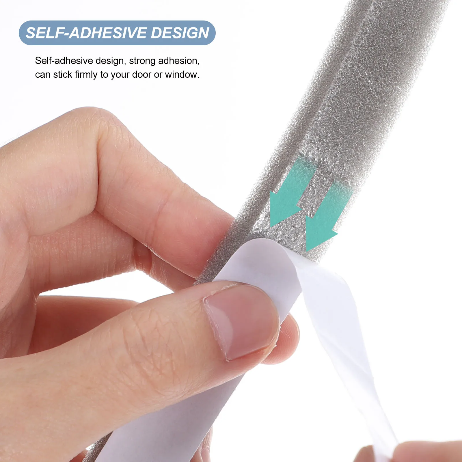 

8M Self Adhesive Sealing Strip Windproof Seal Weather Stripping Draft Stopper EVA Foam Sponge Tape for Door