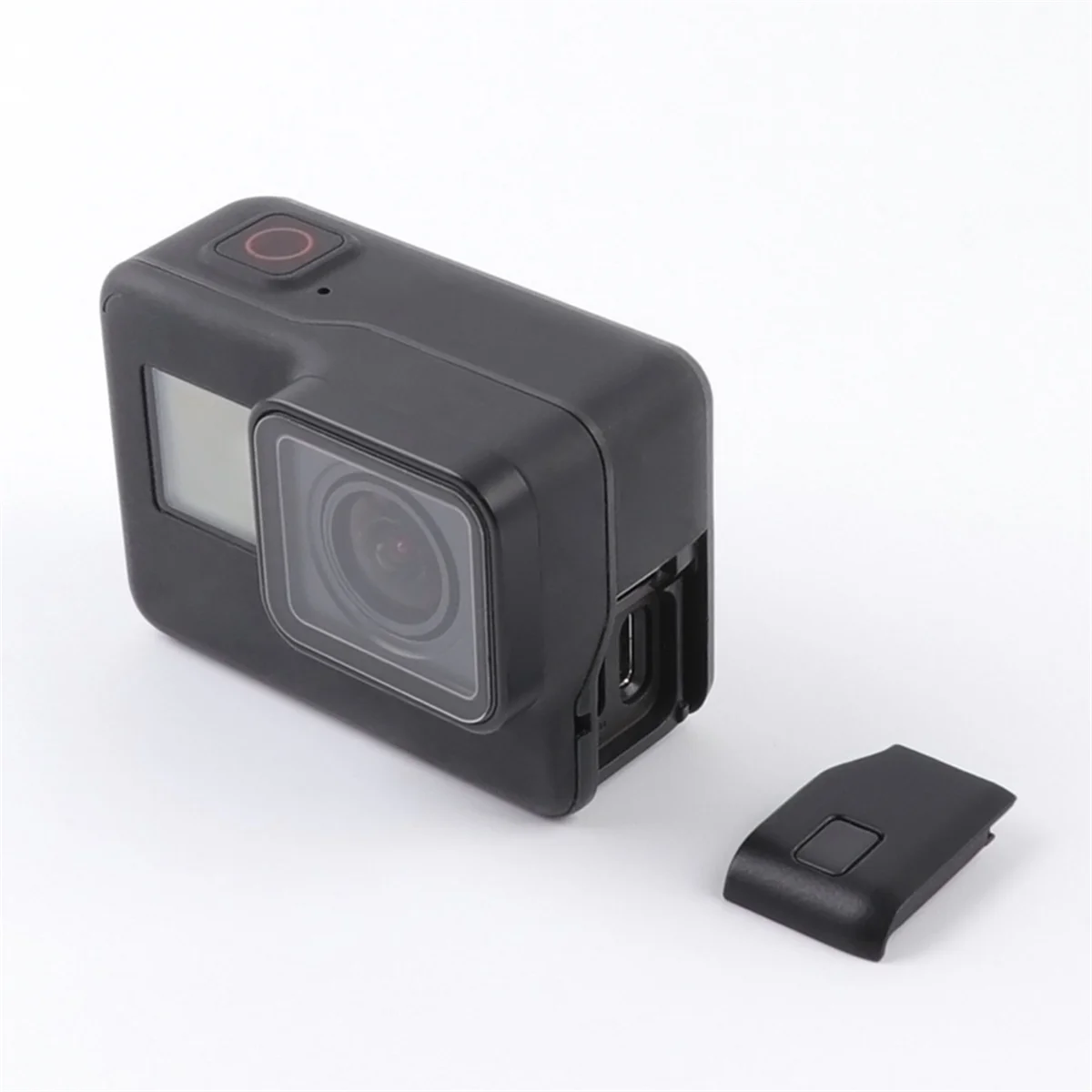 Gopro Hero7 용 POSV-카메라 측면 커버 검정색 USB-C HDMI 호환 포트 측면 커버 카메라 액세서리 방수 방진
