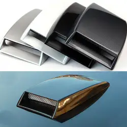 Car Hood Vent Decoration Vehicle Exterior Decorative Air Outlet Trim Simulated Car Hood Vent Cover for Heat-resistant