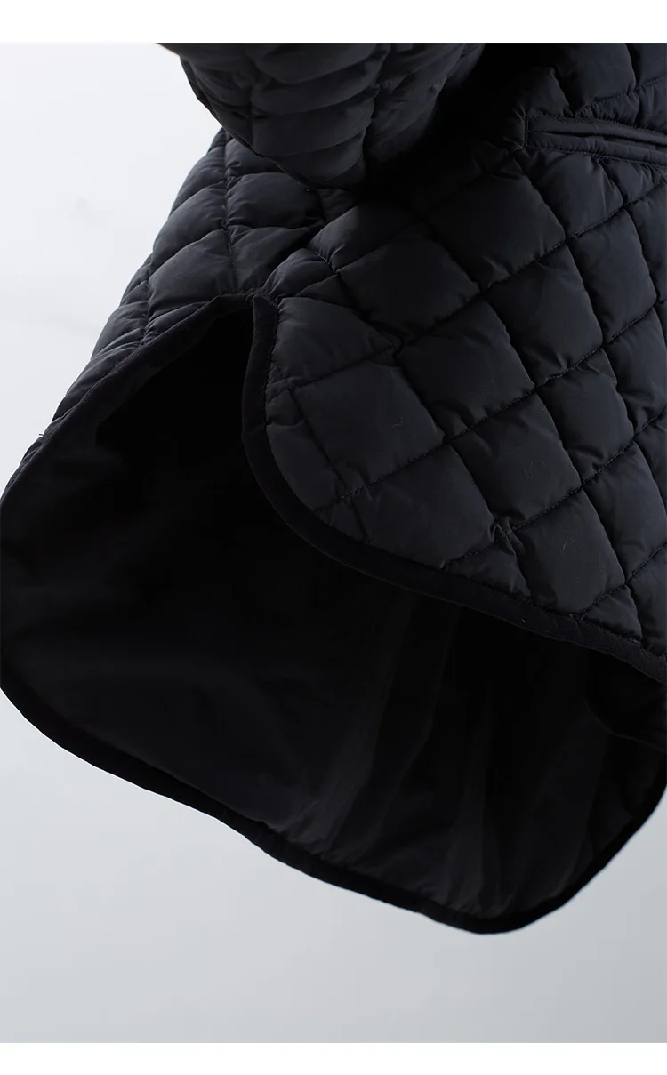 Large-Scale Turtle Back Style 90% White Duck down Lightweight Classic Quilted Pattern down Jacket 2025 Autumn Winter New Top