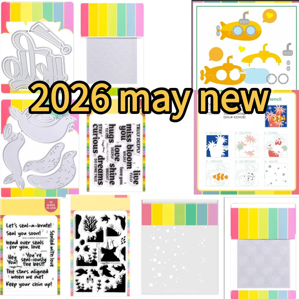 Stanzformen, Stempel, Schablone für DIY, Scrapbooking, Basteln, Fotoalbum, Vorlage, handgefertigte Dekoration, Blütenknospen, 2025, Neu