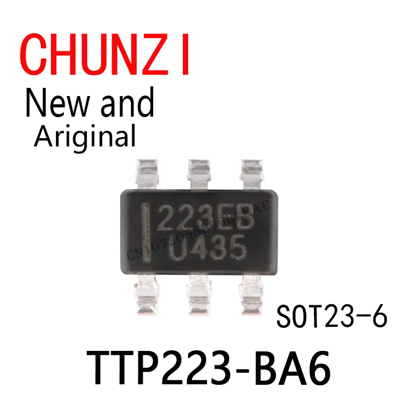 20 قطعة جديدة ومبتكرة 223B SOT23-6 TTP223 BA6 TTP223-BA6