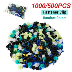 1000/500PCS Mixed Auto Vehicle Fastener Bumper Clips Retainer Rivet Door Panel Fender Liner Universal Fit All Car
