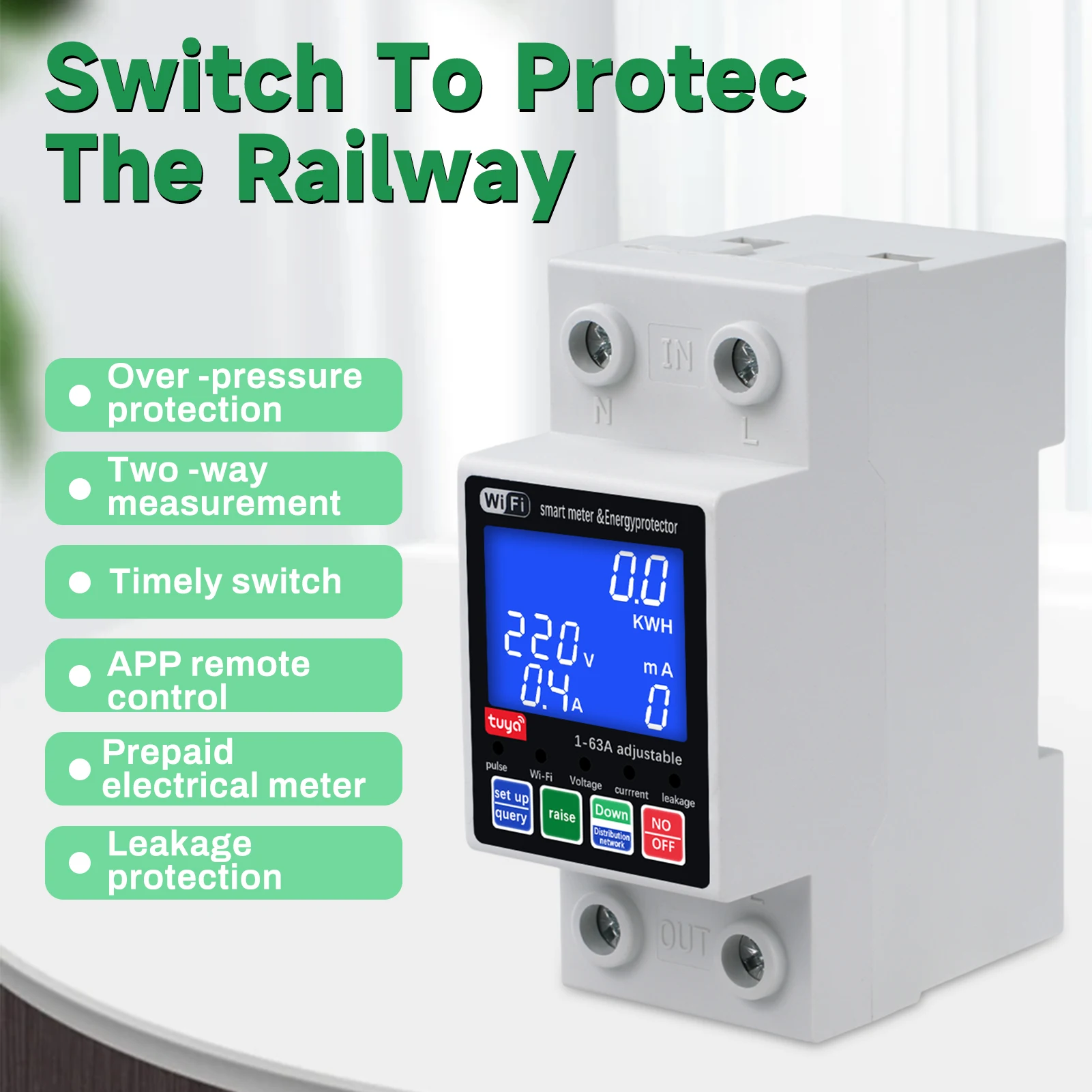 

Tuya WIFI Smart Photovoltaic Circuit Breaker 220V Voltage Current Leakage Protection Automatic Circuit Breaker Smart Breaker