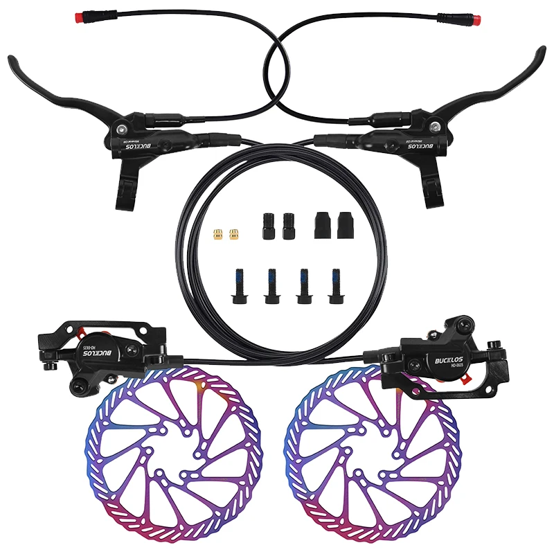 BUCKLOS E-Bike Hydraulische Schijfrem Elektrische Scooter Vouwfiets Schijfrem 2Pin Uitschakelen Elektrische Fiets Hydraulische Remmen