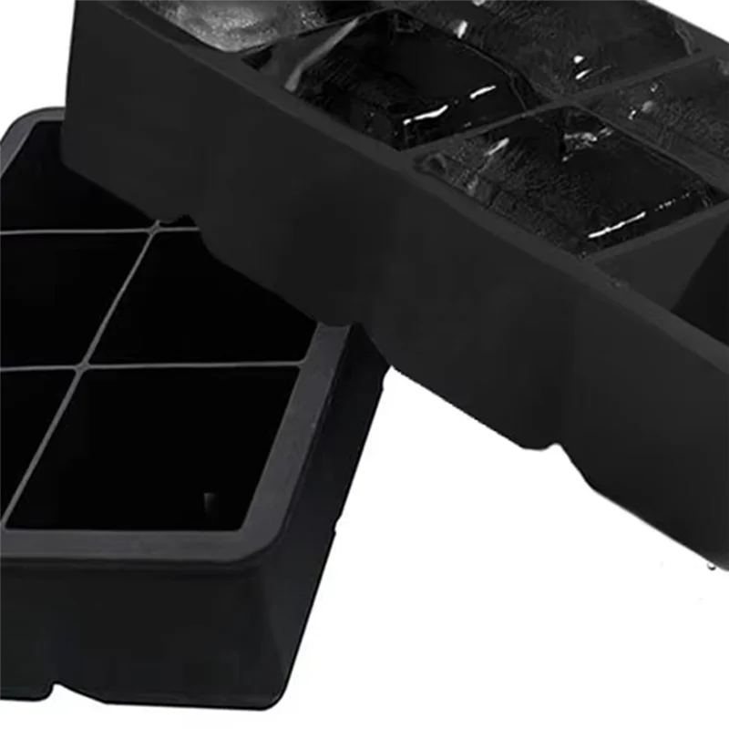 ABJN-Silicone Large Mold With Lid Freezer Trays Extra Tray Food Freezing Moulds Storage Box Kitchen Accessories