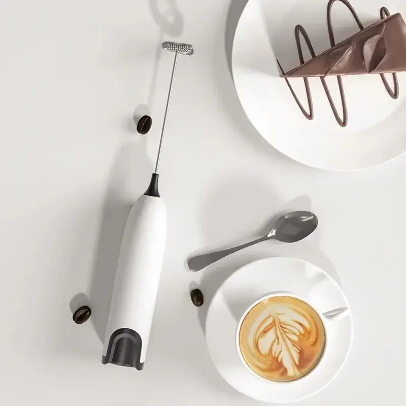 Electric Milk Frother Kitchen Drink Foamer Whisk Mixer Stirrer Coffee Cappuccino Creamer Whisk Frothy Blend Whisker Egg Beater