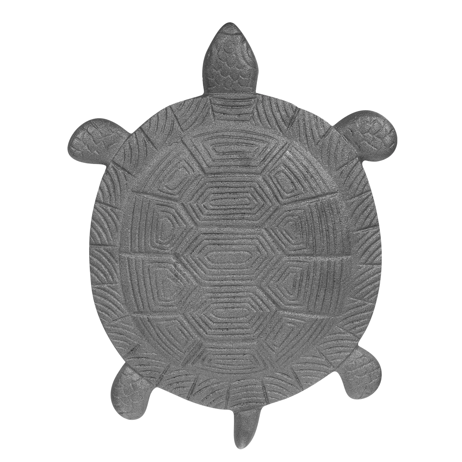 

Stepping Stones Outdoor Cast Iron Turtle Garden Statue Sculpture Ornament Silver Statues