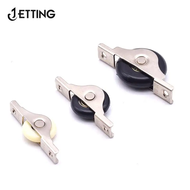 Steel Mute Wheel Sliding Door Wheel Cupboard Groove Load-bearing Nylon Pulley Wardrobe Wheel Sliding Door Wheels Accessories