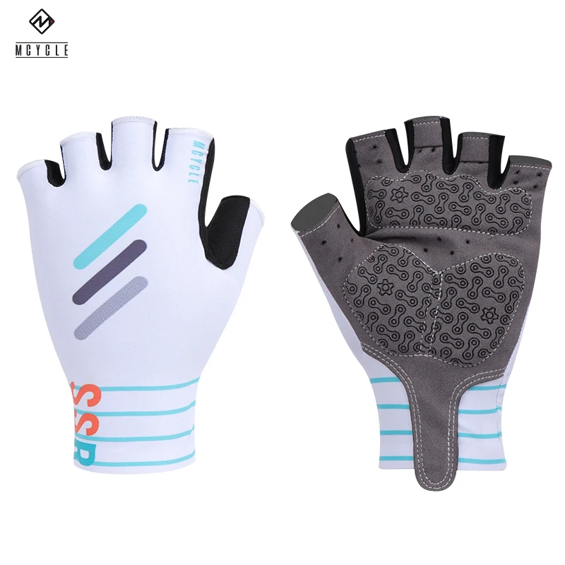 Mcycle Half Finger Cashmere Gel Sport Cycling Gloves Half Finger Motorcycle Gloves for Men Mountain Bicycle Bike Gloves