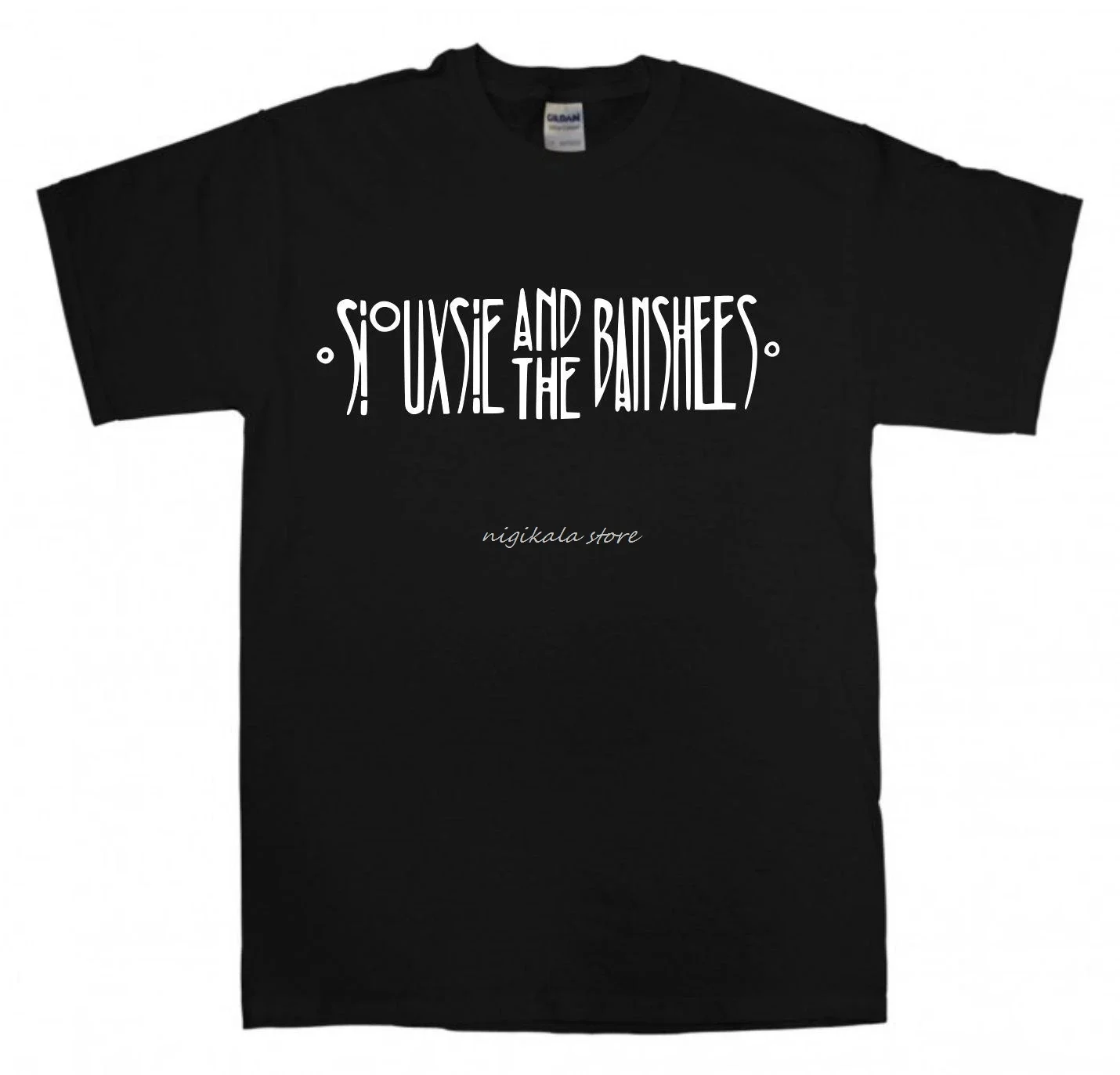 Siouxsie And The Banshees Quality Printed T-shirt New Black Fashion Gothic Punk Logo 100% Cotton Round Neck Eu Size Tee Shirts