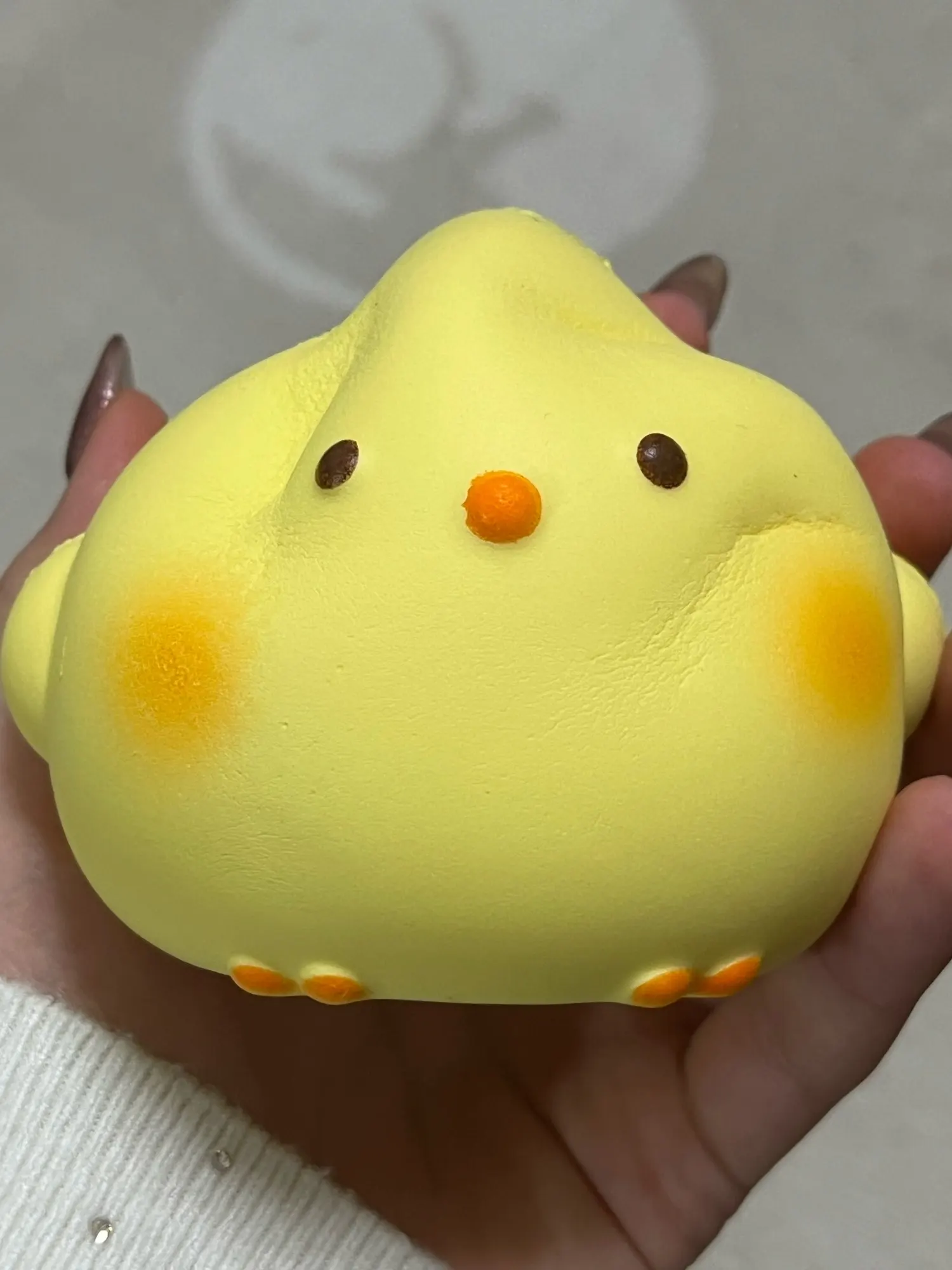 HOT! Cute Giant Chick Squishy Toy Slow-Rising Stress Relief & Sensory Fidget Toy for Kids and Adults Anxiety ADHD Autism Relief photo review