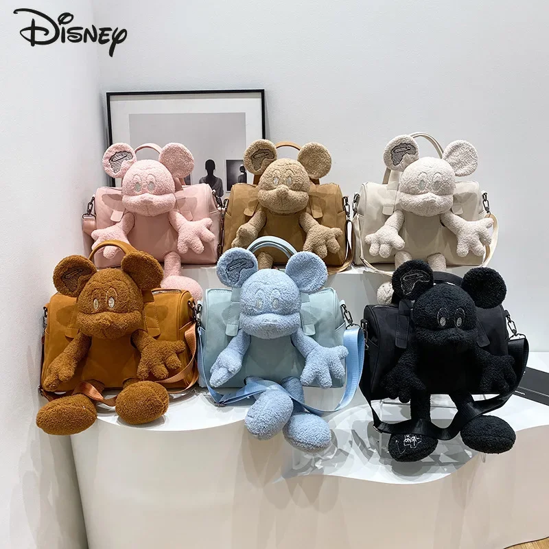 

Disney Mickey New Doll Bag Fashionable and High-quality Women's Crossbody Bag Cartoon Large Capacity Multifunctional Handbag