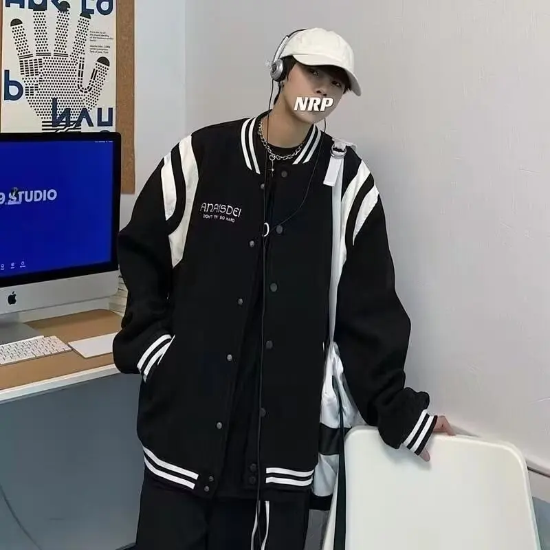 

Модная мужская куртка большого размера, осень-зима, большой размер 250, новое бейсбольное пальто цвета Blo, крутой Гонконгский сле