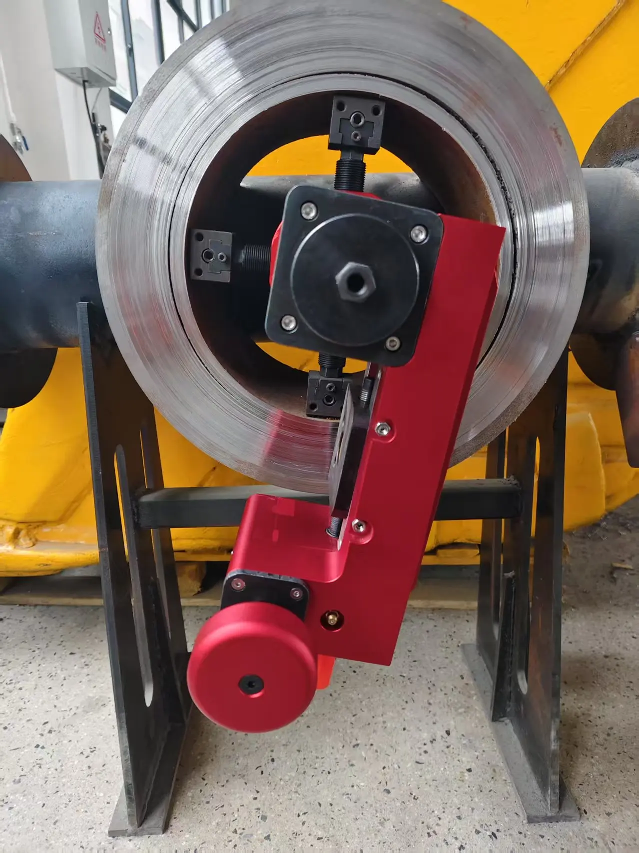 Portable MFC-350 Mini Power Flange Facing Chamfering Machine 27.2-355.6mm Handheld Tool