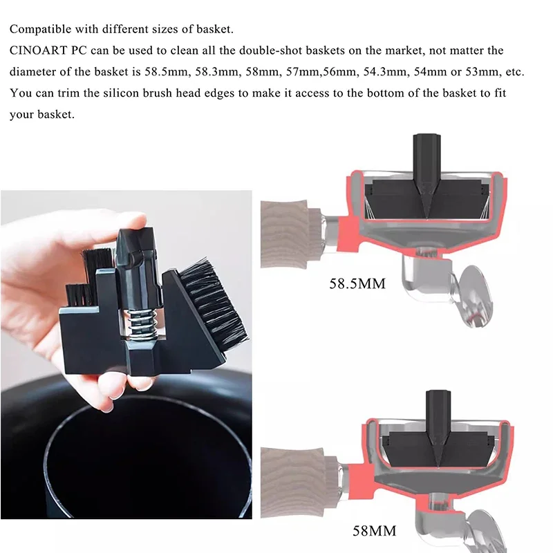 منظف فلتر القهوة الأوتوماتيكي 58 مم، منظف فلتر القهوة الكهربائي، منظف ماكينة القهوة، معدات المقهى التجارية