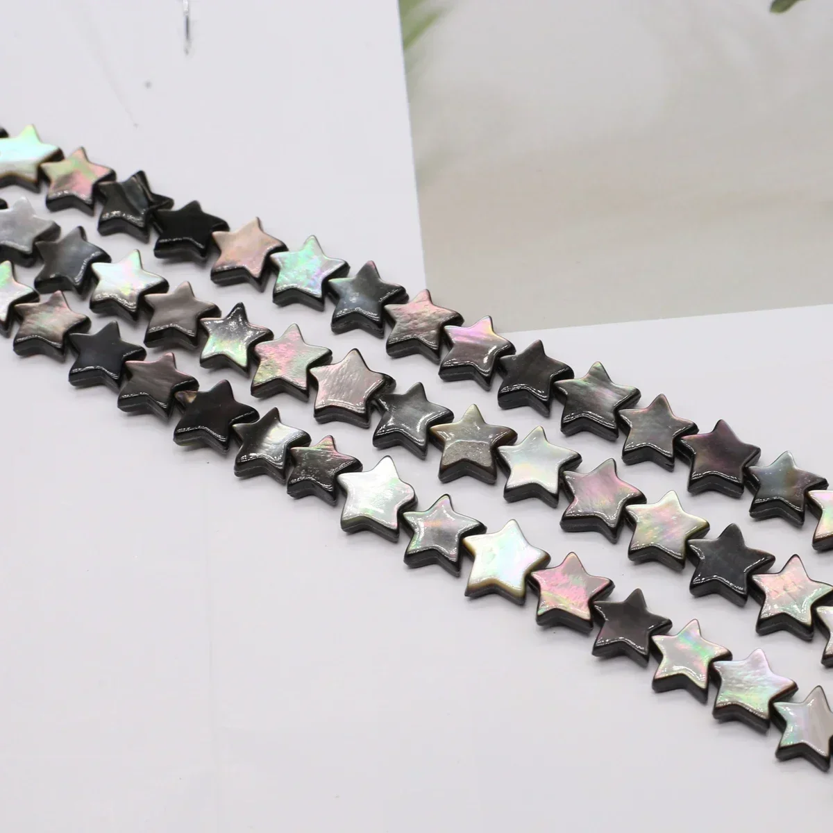

10x10mm Black Five-Pointed Star Shell Natural Freshwater Bead Exquisite Jewelry Making DIY Necklace Bracelet Earrings Accessory