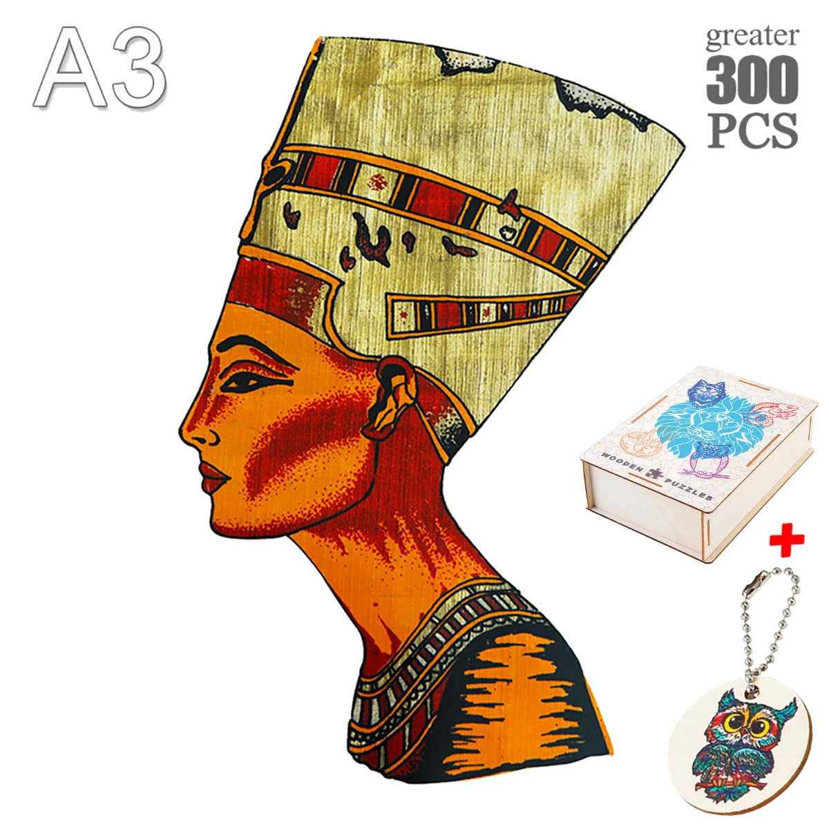 Exquisite Ancient Egypt Wooden Puzzles Mysterious Brightly Colored Intellectual Toy Special Festival Gifts For Kids Adults