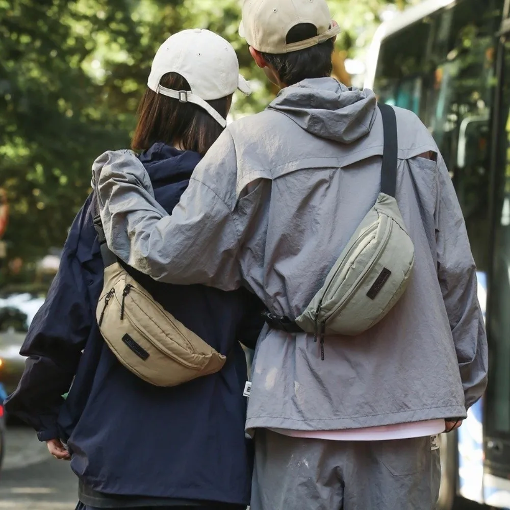 

Durable Casual Men's Chest Bag Waterproof Commuting Nylon Shoulder Bag Lightweight Multifunctional Crossbody Fanny Pack Hiking