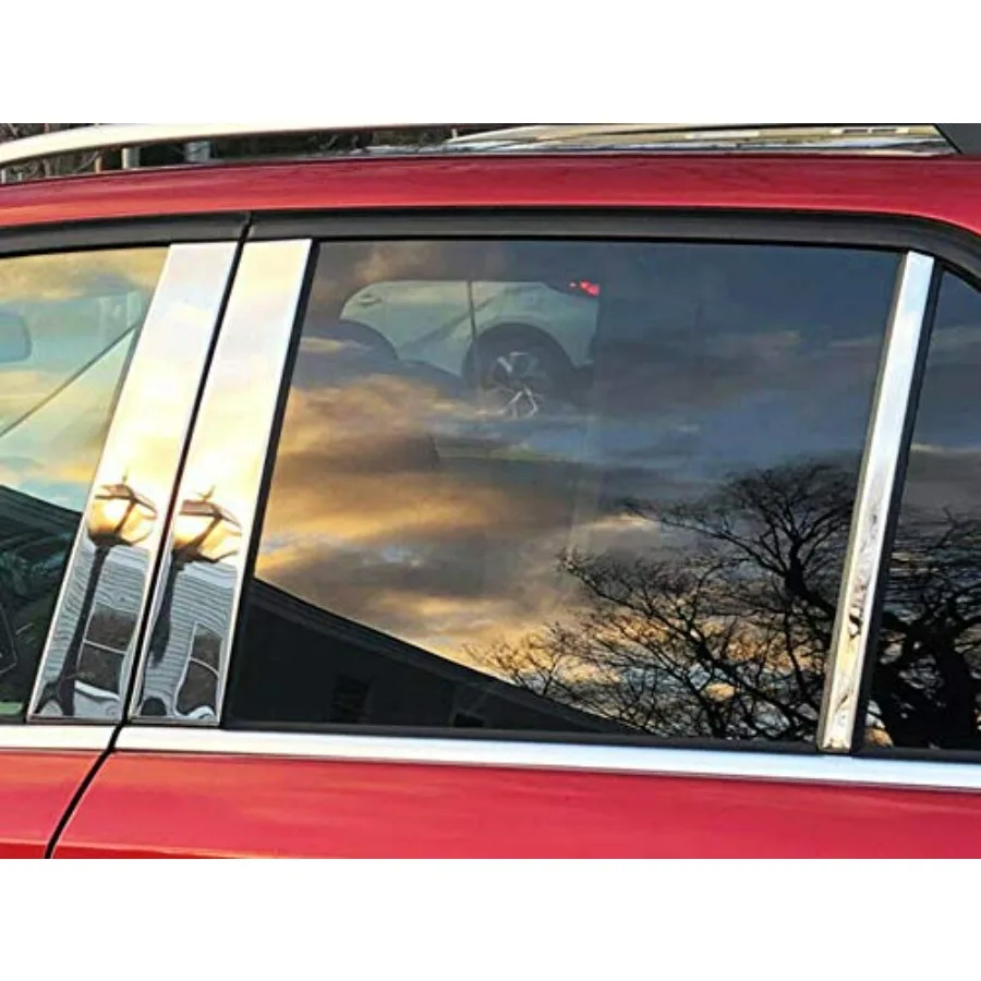 

2016-2019 Mercedes GLE 6-Piece Stainless Pillar Post Trim PP12066 Silver Durable Stainless Steel Precise Fit for Interior Decor