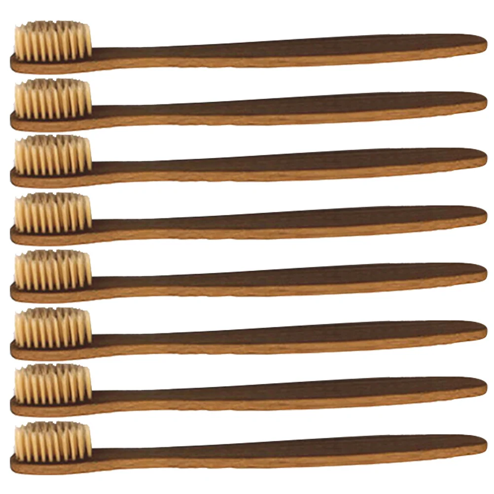 

8Pcs Bamboo Toothbrush Wooden Eco Conscious Soft Bristle Brush Teeth Whitening Stain Removal Gentle on Gums Compostable