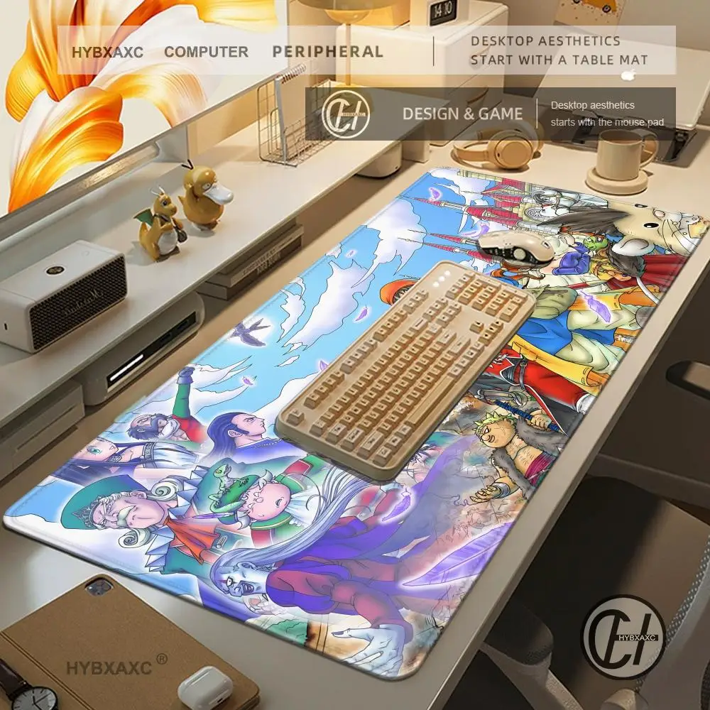 Classic Fantasy Game D-Dragon Quest Mouse Pad Mouse Pad Large Gaming Lock Edge Thickened PC Table Desk Mat HYBXAXC