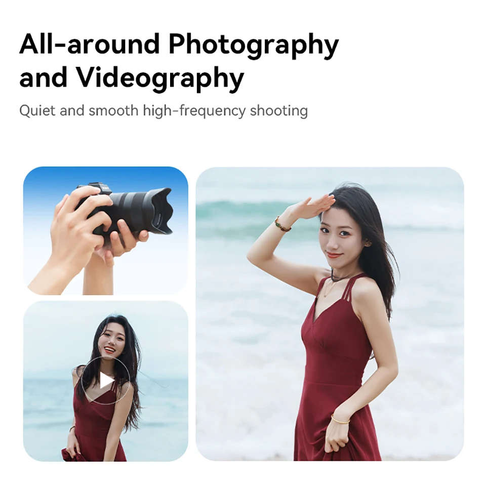 7Artisans AF 85mm F1.8 STM Full Frame Medium Telephoto Portrait Lens Large Aperture Sony E mount Lens for Video Shooting