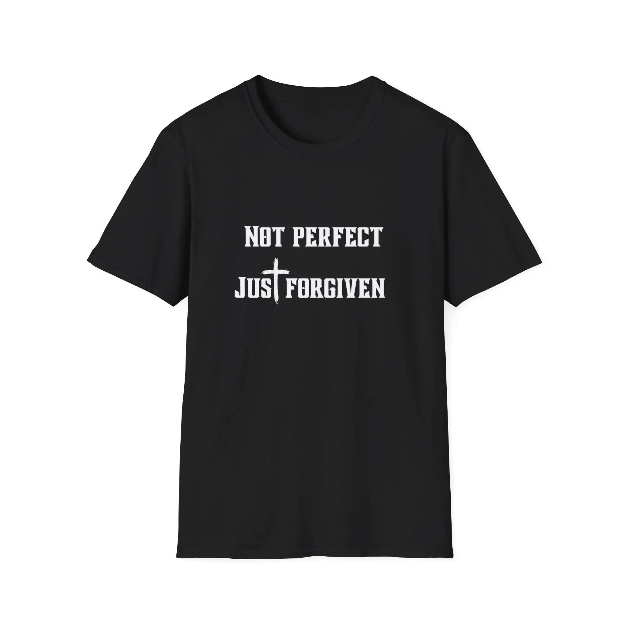 Not Perfect Just Fogiven Slogan Women T-shirt New Hot Sale Popular Warm Print Female Shirt Trend Summer Street Casual Girl Tee