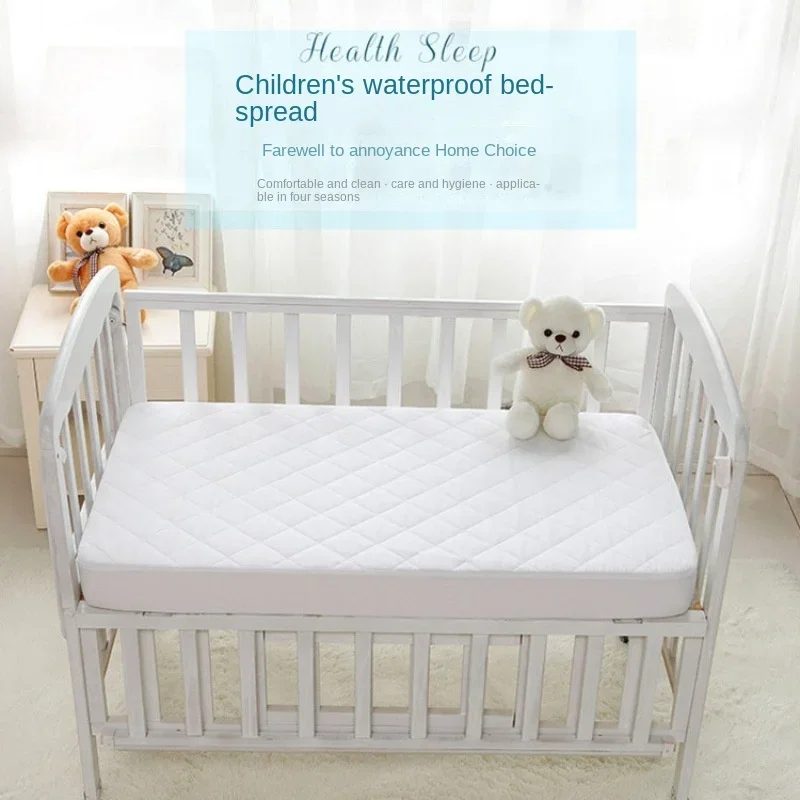 Premium Quality Bedding Set for Baby's Crib Waterproof Fitted Sheet Mattress Pad and Crib Skirt with Reinforced Seams