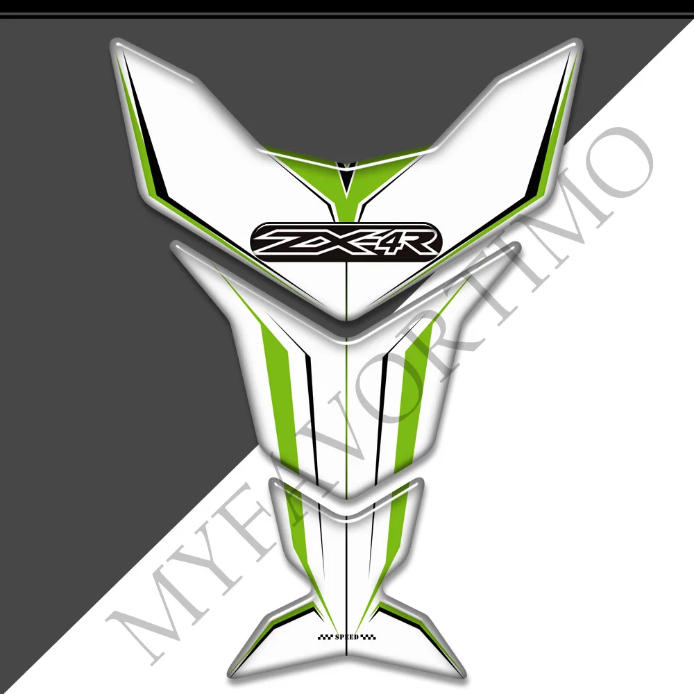 

Motorcycle Tank Pad Gas Fuel Oil Kit Knee Fish Bone Protection 3D Stickers Decals For Kawasaki Ninja ZX-4R 400 ZX4R ZX 4R