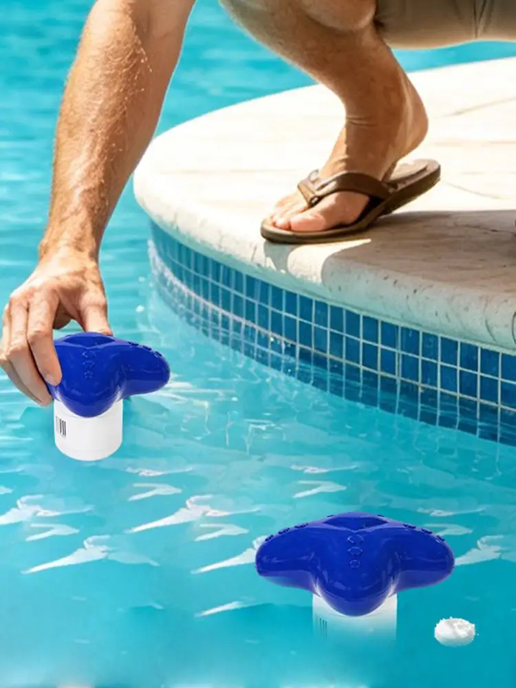 Pool Chlorine Floater 5inch Floating Adjustable Release Dispenser Chlorine Tablet Holder for Spa Hot Tub Pond Backyard Deck