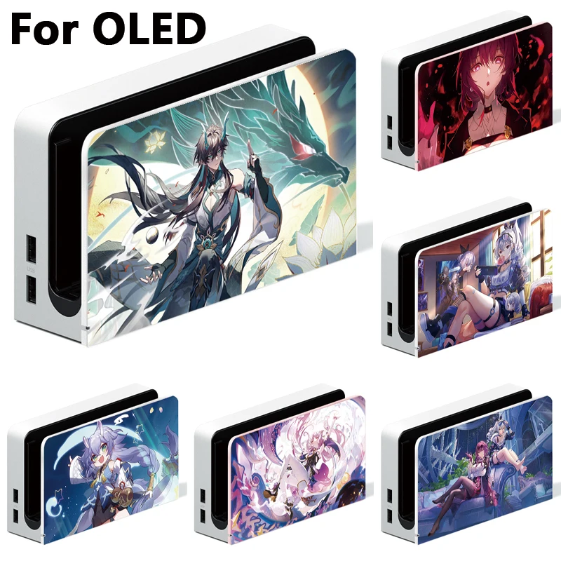 Honkai Star Rail Kafka Silver Wolf Fu Xuan Anime Girl funda protectora para Nintendo Switch o OLED TV Dock Case