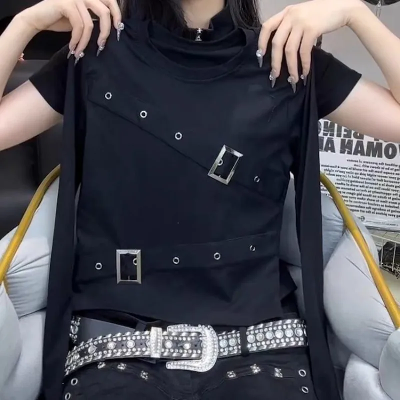 

Tops T-shirts Women's Spring/Autumn American-inspired Designer Long-sleeved New Comfortable Minimalist Casual Premium Elegant