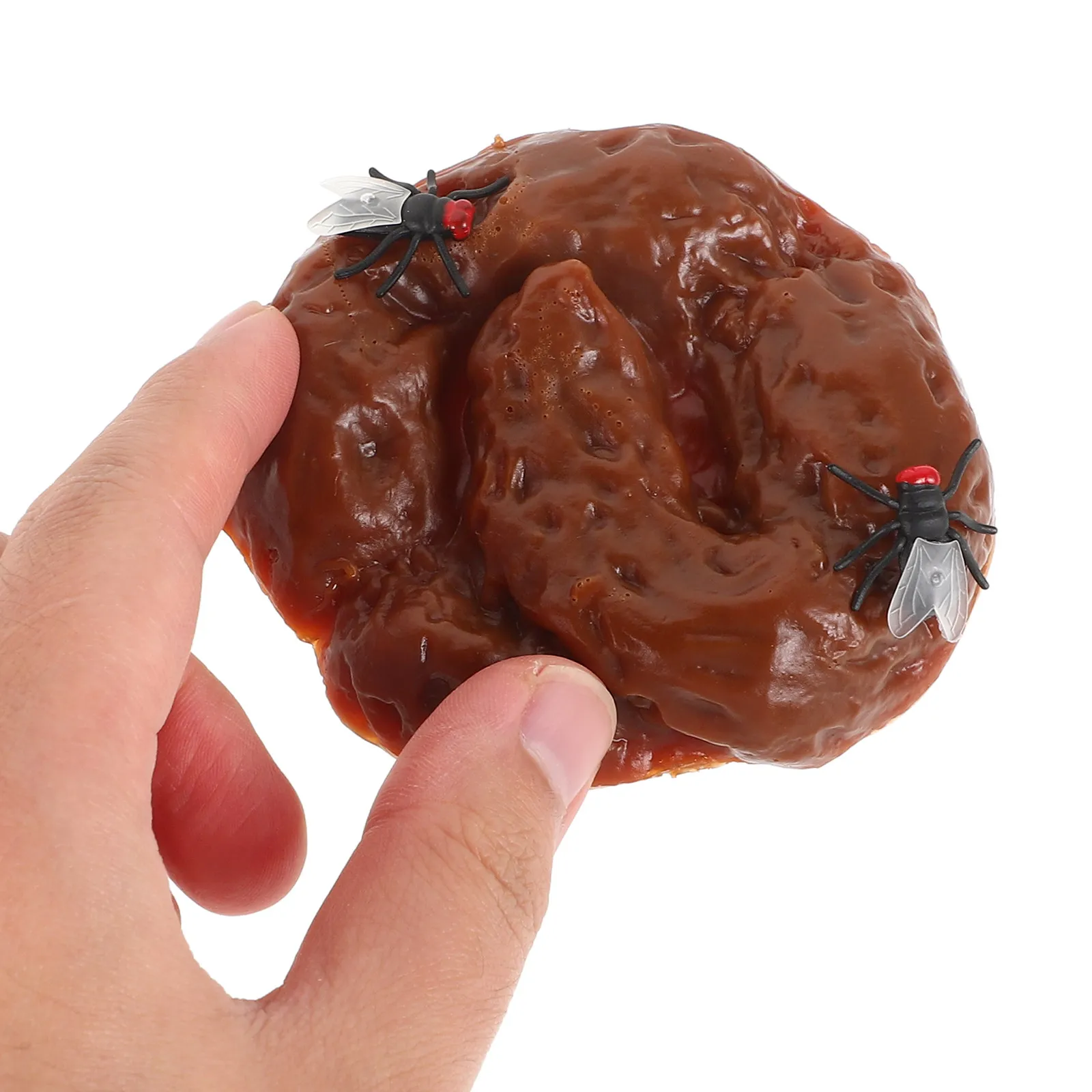 1 set Imitation Poop Realistic Fake Poop Props For Prank Party Decorations Halloween Jokes Kids Playthings Reusable Tpr Pvc