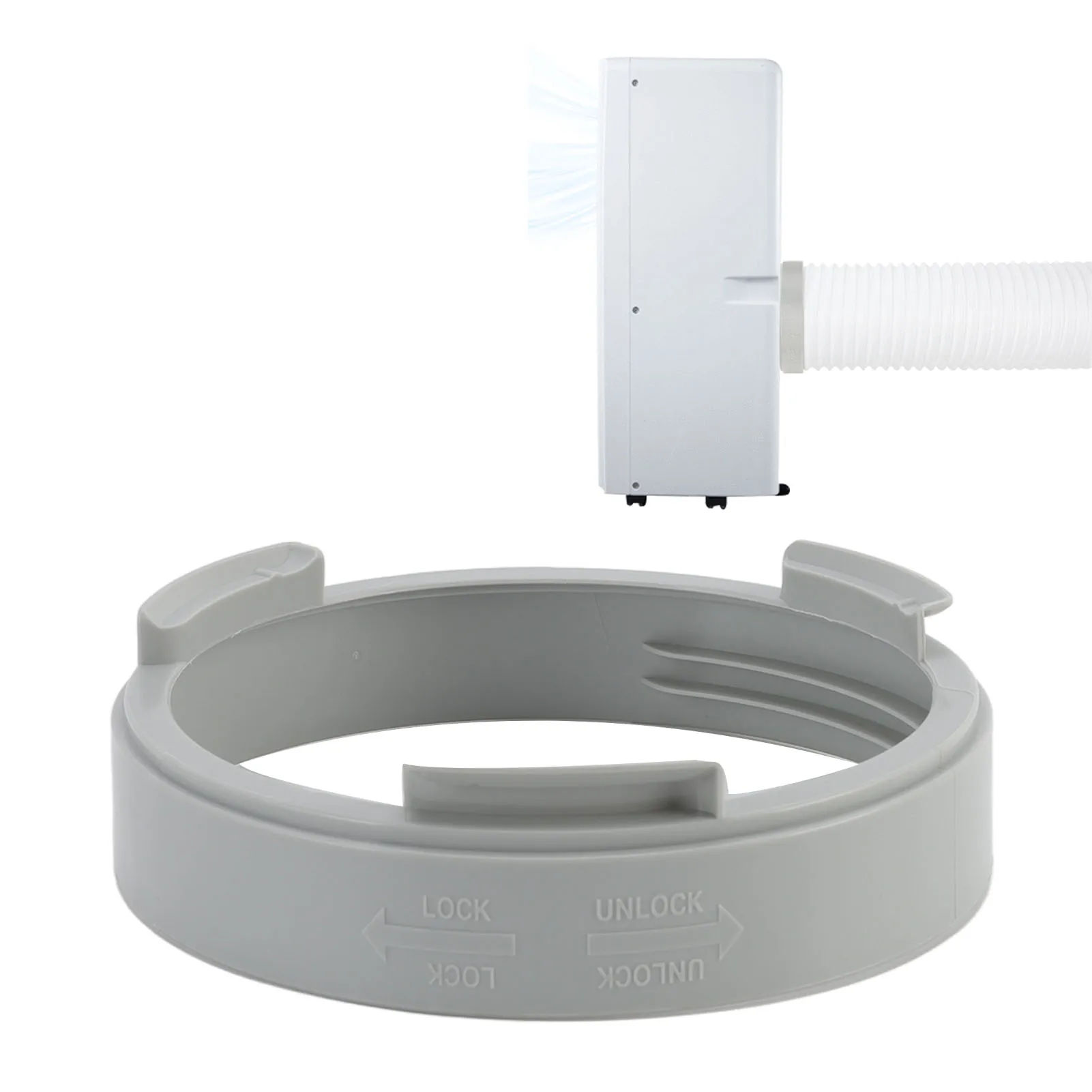 مكيف الهواء مقرنة خرطوم العادم 5.9in العالمي موصل دائري التيار المتناوب اقتران تمديد دعم CW CCW الموضوع لخرطوم 150 مللي متر #1