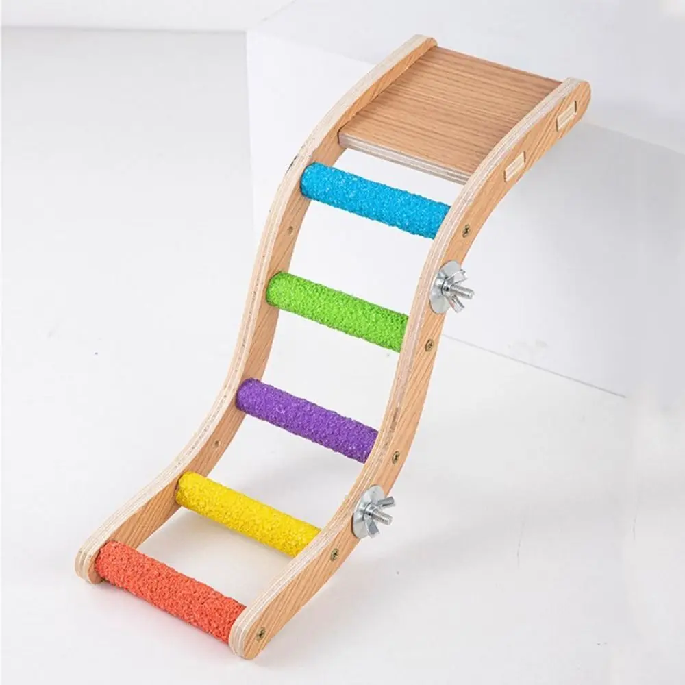 خطوات الطيور الخشبية الطبيعية للحيوانات الأليفة طحن المخالب ارتداء مقاومة الطيور جثم الوقوف التفاعلية لدغة مقاومة الببغاء تسلق الرف #2