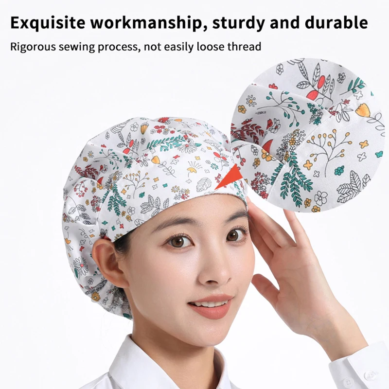 Регулируемая рабочая шапка шеф-повара для общественного питания, дышащая, устойчивая к маслу и сажи, пылезащитная рабочая шапка для официанта, кухонный инструмент для приготовления пищи