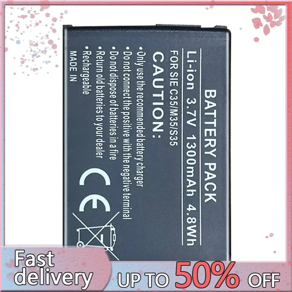 Battery C35/M35/S35 1300mAh for Siemens 3506, 3508, 3518, 3568, 3608, C35,C35e,C35i,M35,P35,S35, S35i,S46,S47