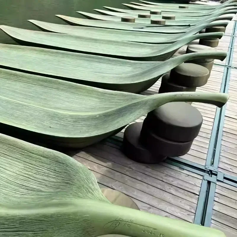 Barco vendedor caliente Barco de hoja de bambú Barco artístico