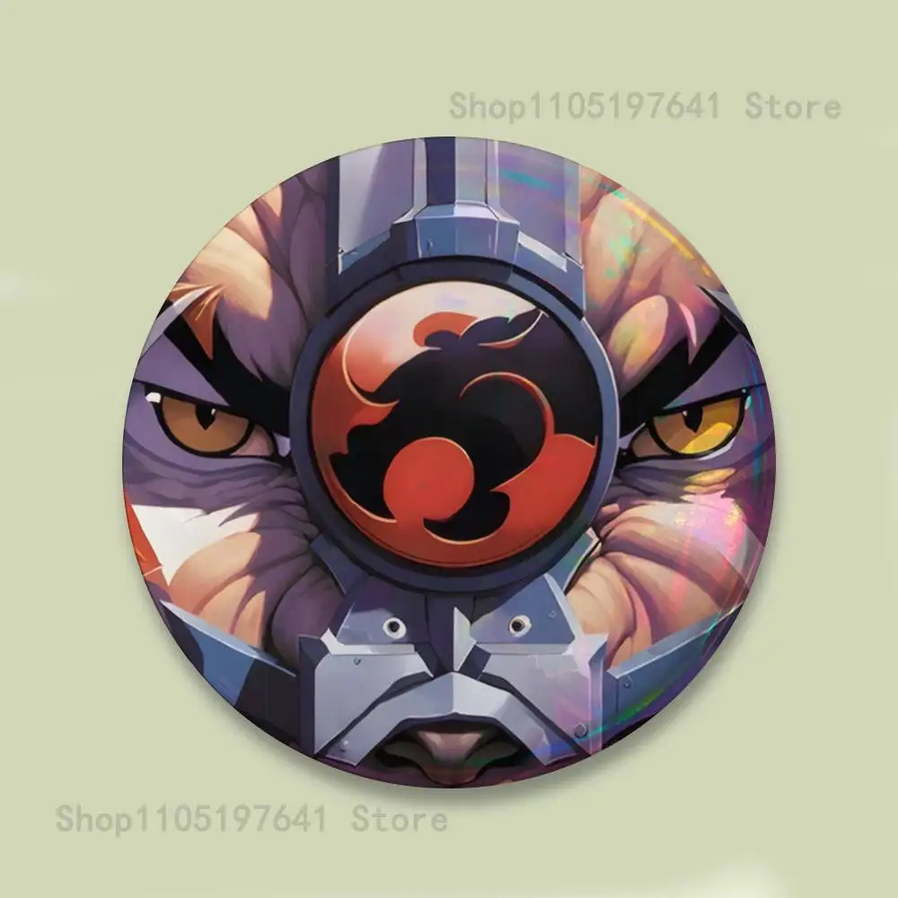 T-ThunderCats الكرتون شارات زر جولة الإبداعية دبوس بروش شارة حقيبة ديكور المشجعين جمع الأصدقاء الهدايا