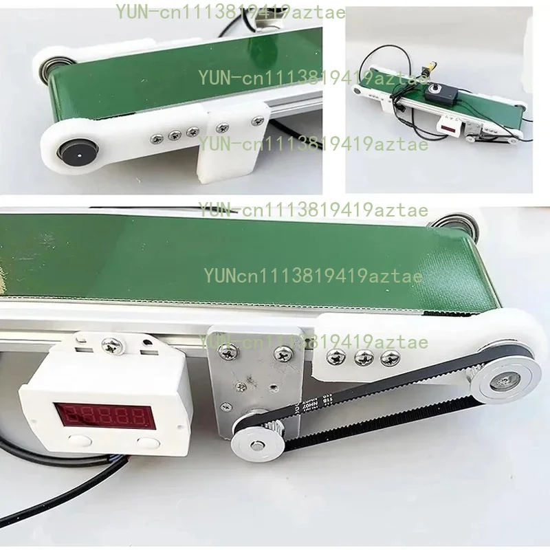 Desktop Mini Conveyor Belt with Automatic Counter DIY Production Line Friction Experiment Device