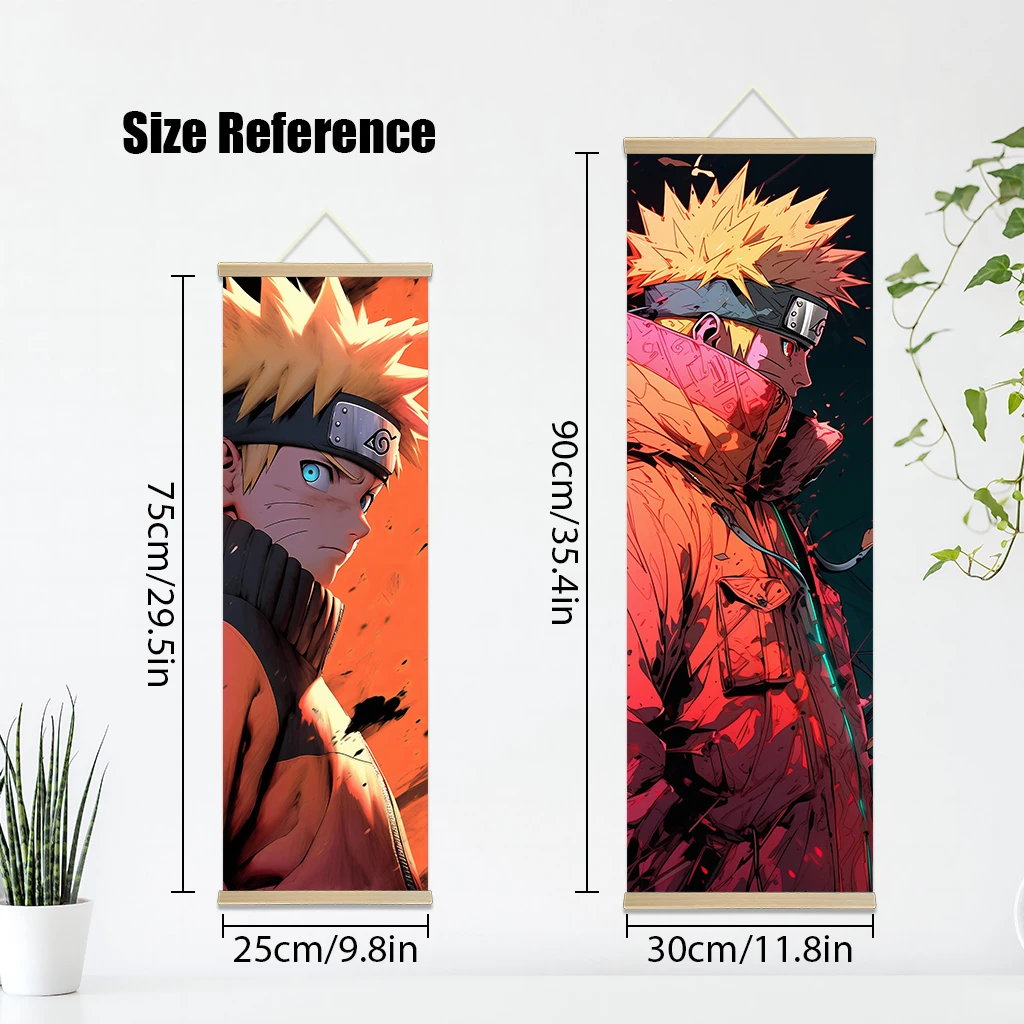 NarAAUzumaki NarAAWall Art Picture, Scroll Canvas Wall Face Painting, Home Decor, Anime Poster, Wall Art Room Decoration